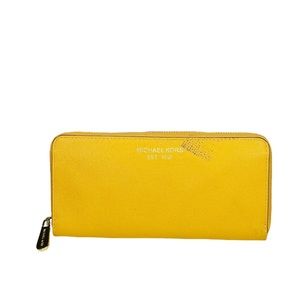 MICHAEL KORS Continental Leather Wallet - Sunny Yellow